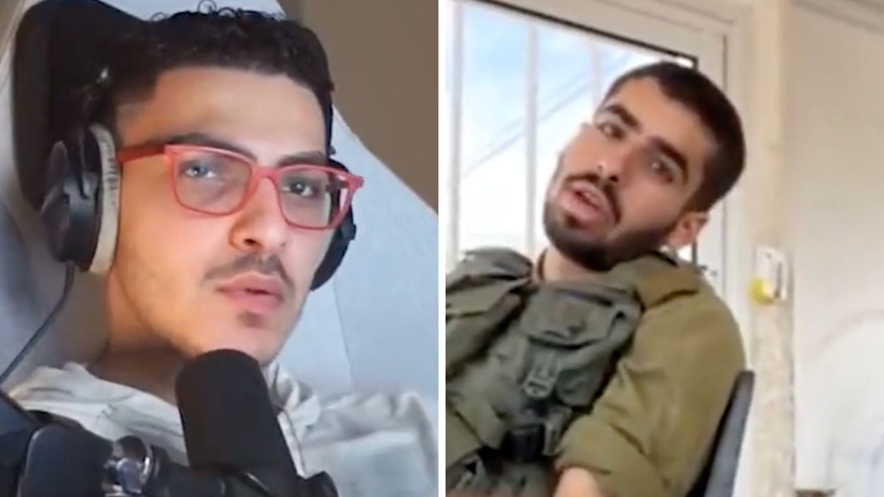 La sádicas palabras de un soldado israelí a un streamer palestino