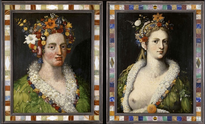 La diosa Flora y Flora meretrix pintadas por Arcimboldo La diosa Flora y Flora meretrix pintadas por Arcimboldo