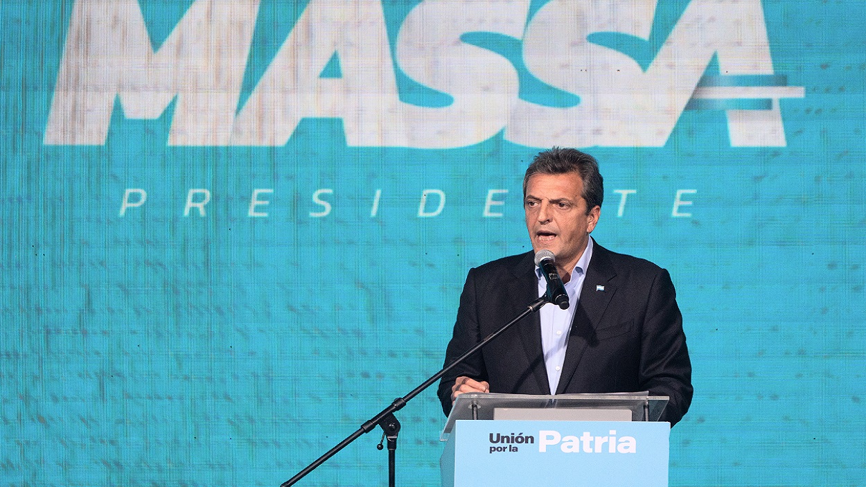 El líder de Unión Por la Patria, Sergio Massa