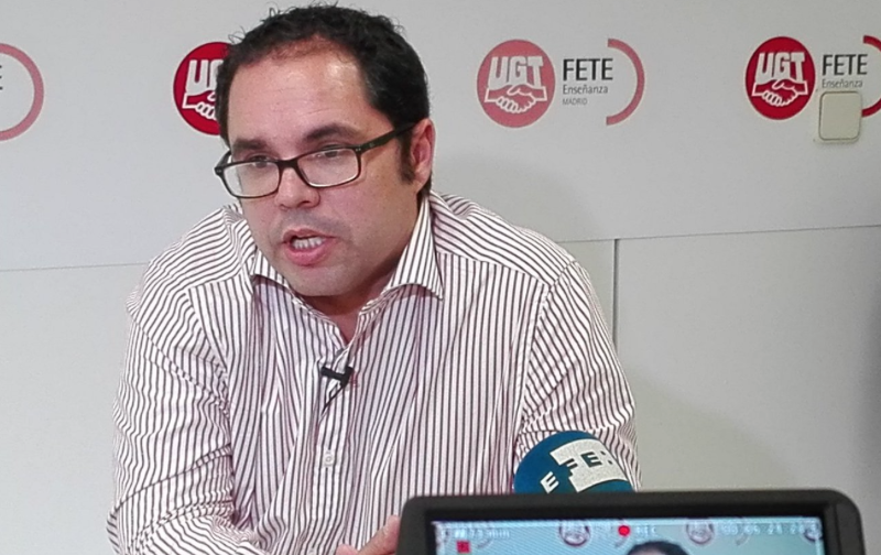 Gustavo Santana, líder de la UGT en Canarias. Foto: Twitter.