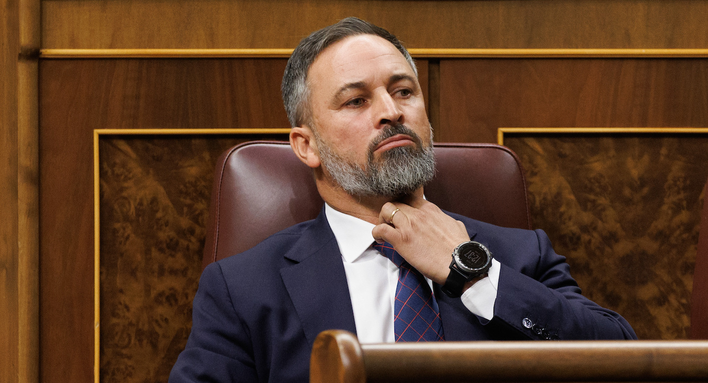 Santiago Abascal en el Congreso de los Diputados. EP