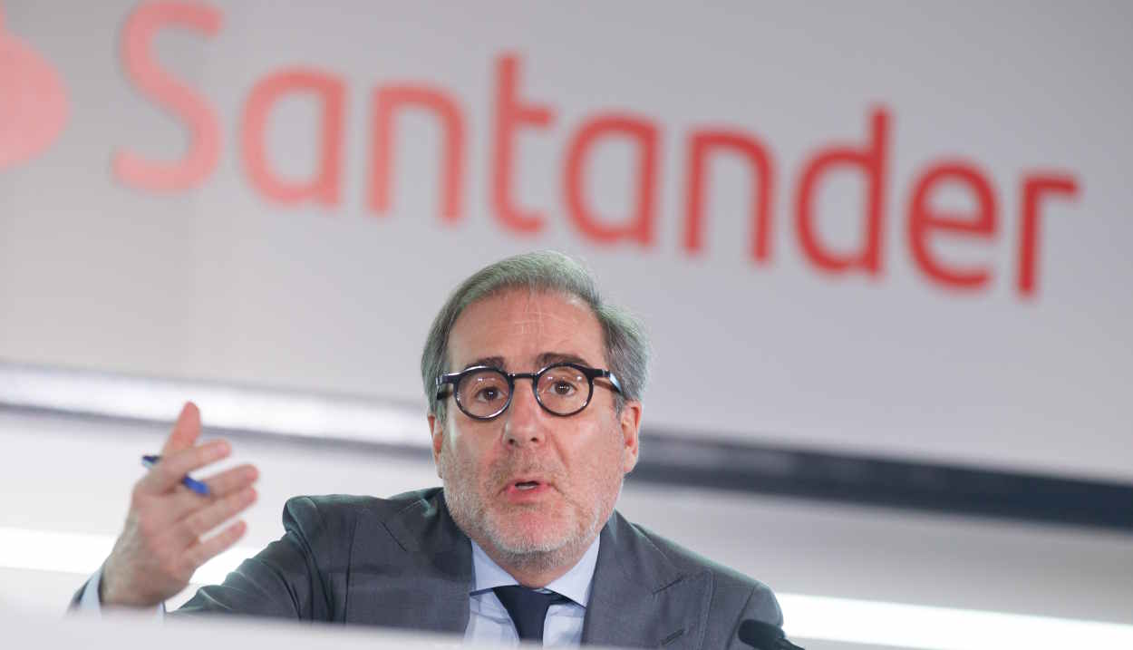 Héctor Grisi, consejero delegado de Banco Santander, durante la presentación de resultados. EP