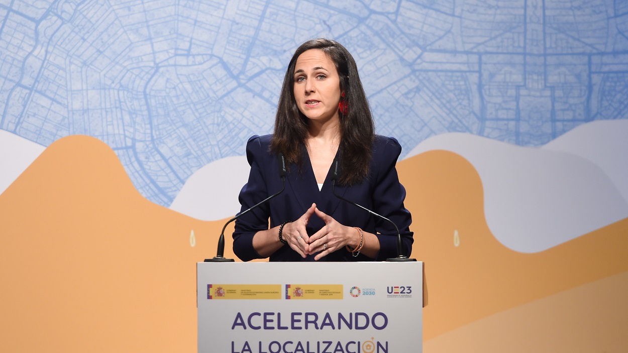 La secretaria general de Podemos y ministra de Derechos Sociales en funciones, Ione Belarra. EP