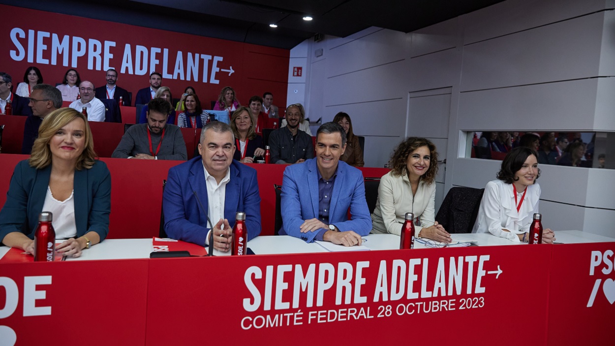 Pedro Sánchez preside el Comité Federal del PSOE. EP