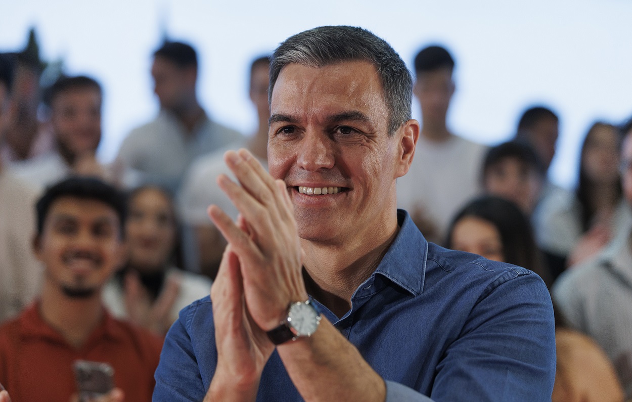 El secretario general del PSOE y presidente del Gobierno en funciones, Pedro Sánchez, en una imagen de archivo. EP.