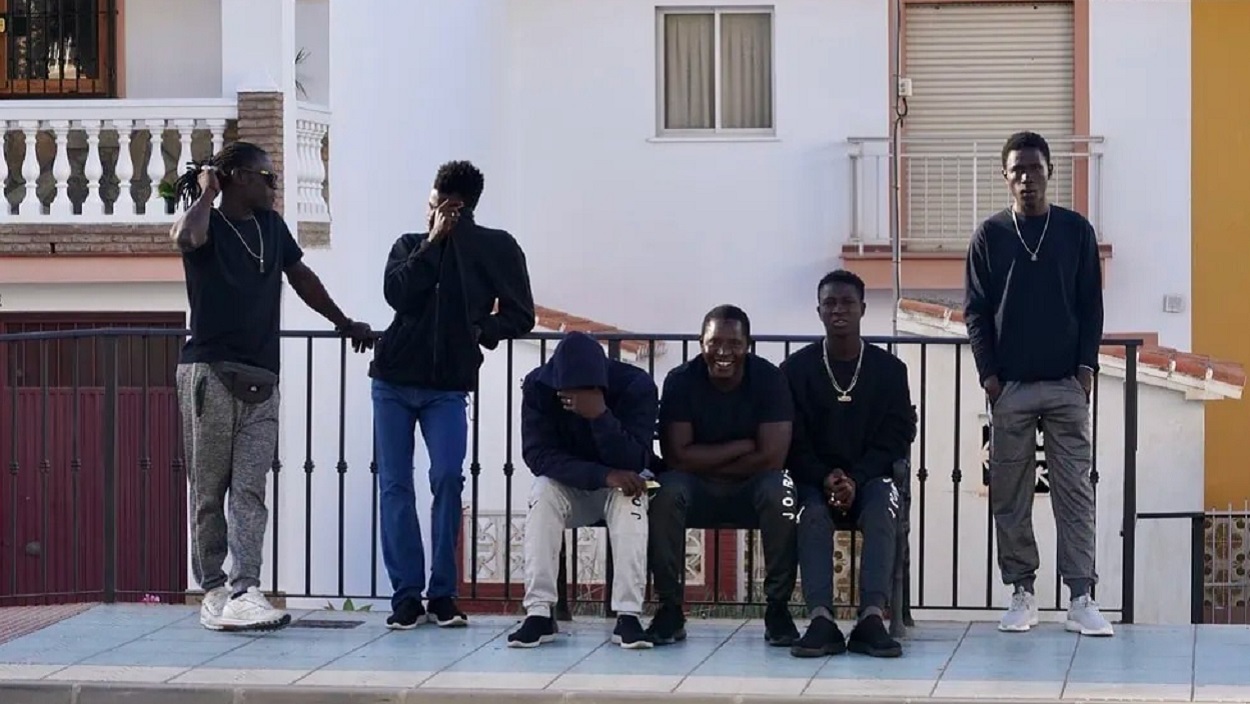 Migrantes procedentes de Canarias en hoteles del barrio del Morche, Málaga. EP