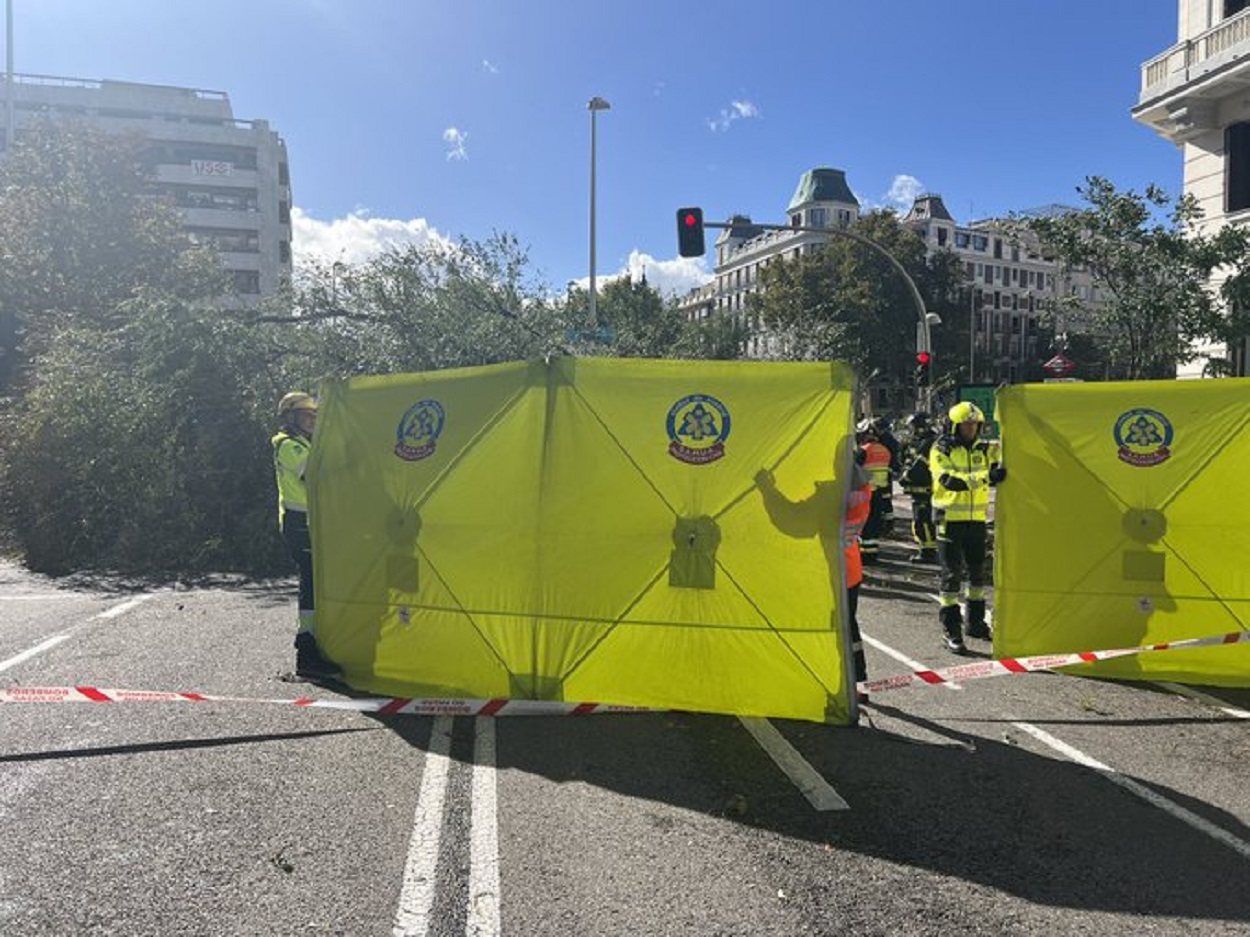 Imagen compartida por Emergencias Madrid en Almagro, 1.