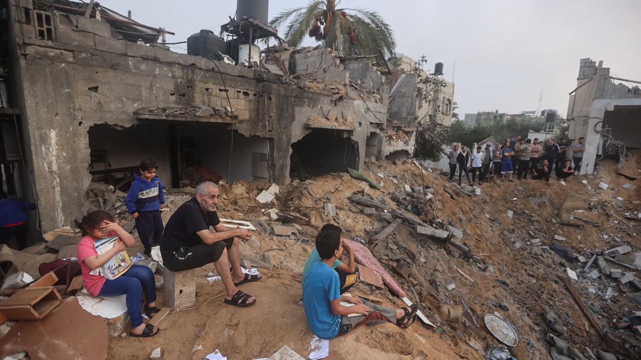Ruinas en Gaza tras los bombardeos israelíes. EP