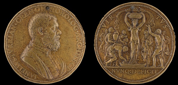 El indudable rostro de Juanelo Reflejado en una medalla obra de Jacopo Nizzola da Trezzo