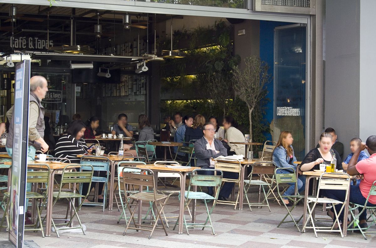 Una terraza de hostelería.