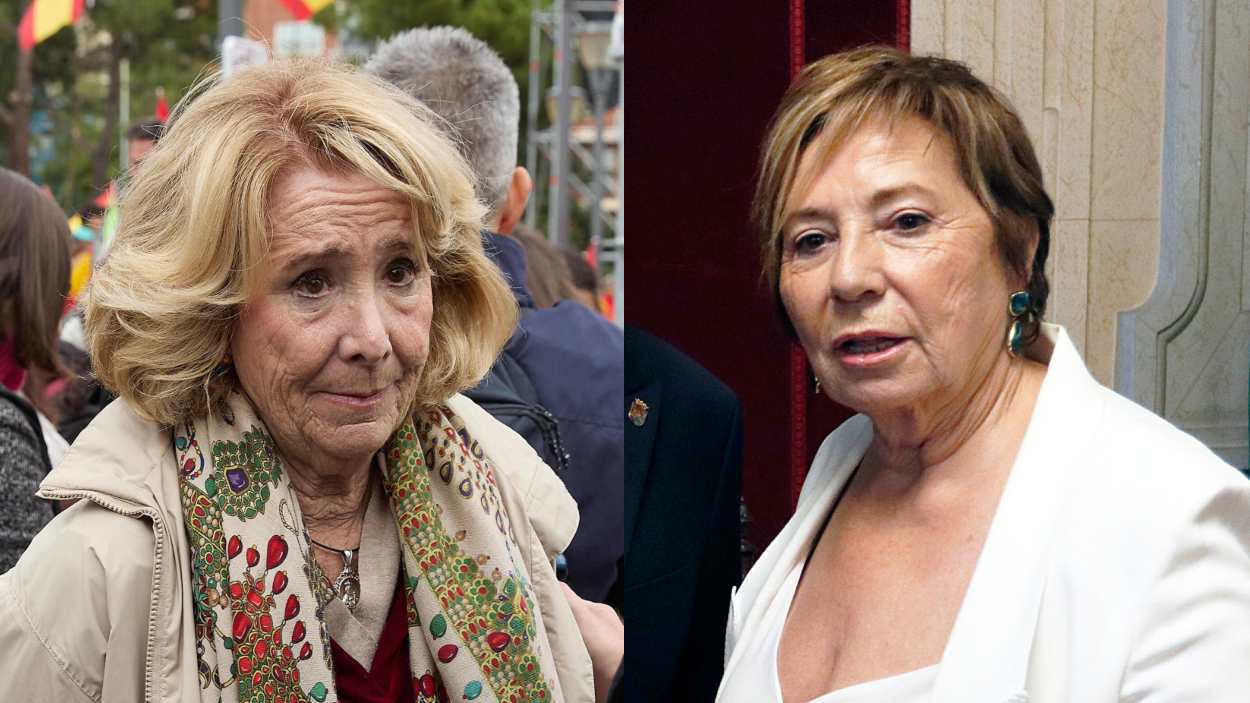 Esperanza Aguirre y Celia Villalobos. Elaboración propia