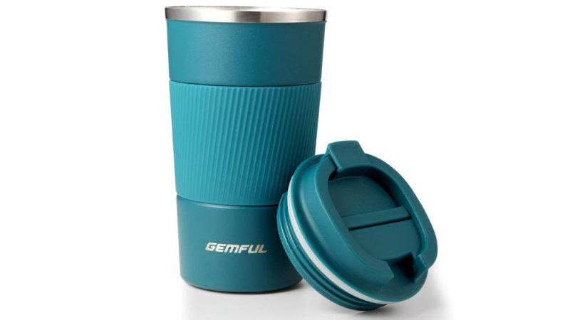 Termo de café con funda de silicona de Gemful