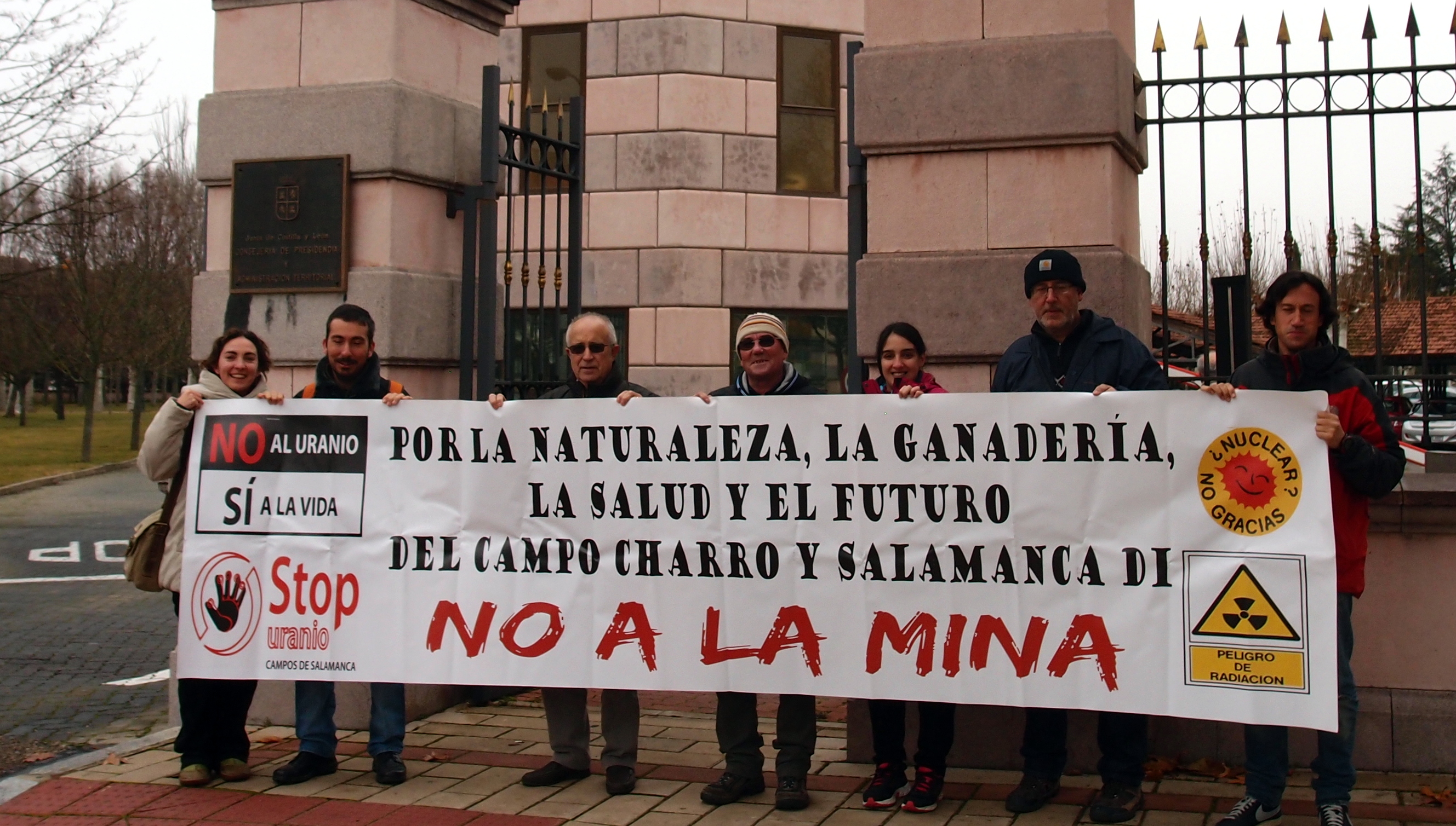 Protestas contra la mina de uranio en Retortillo