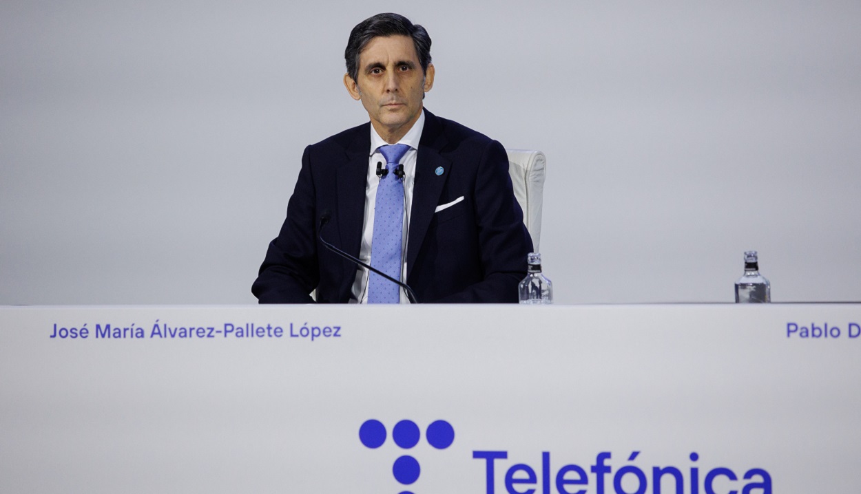 El presidente de Telefónica, Álvarez-Pallete. EP