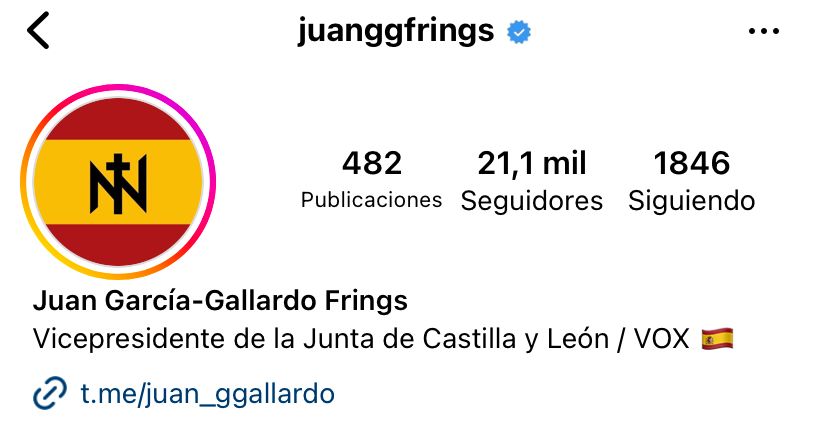 Perfil de IG de Juan García Gallardo