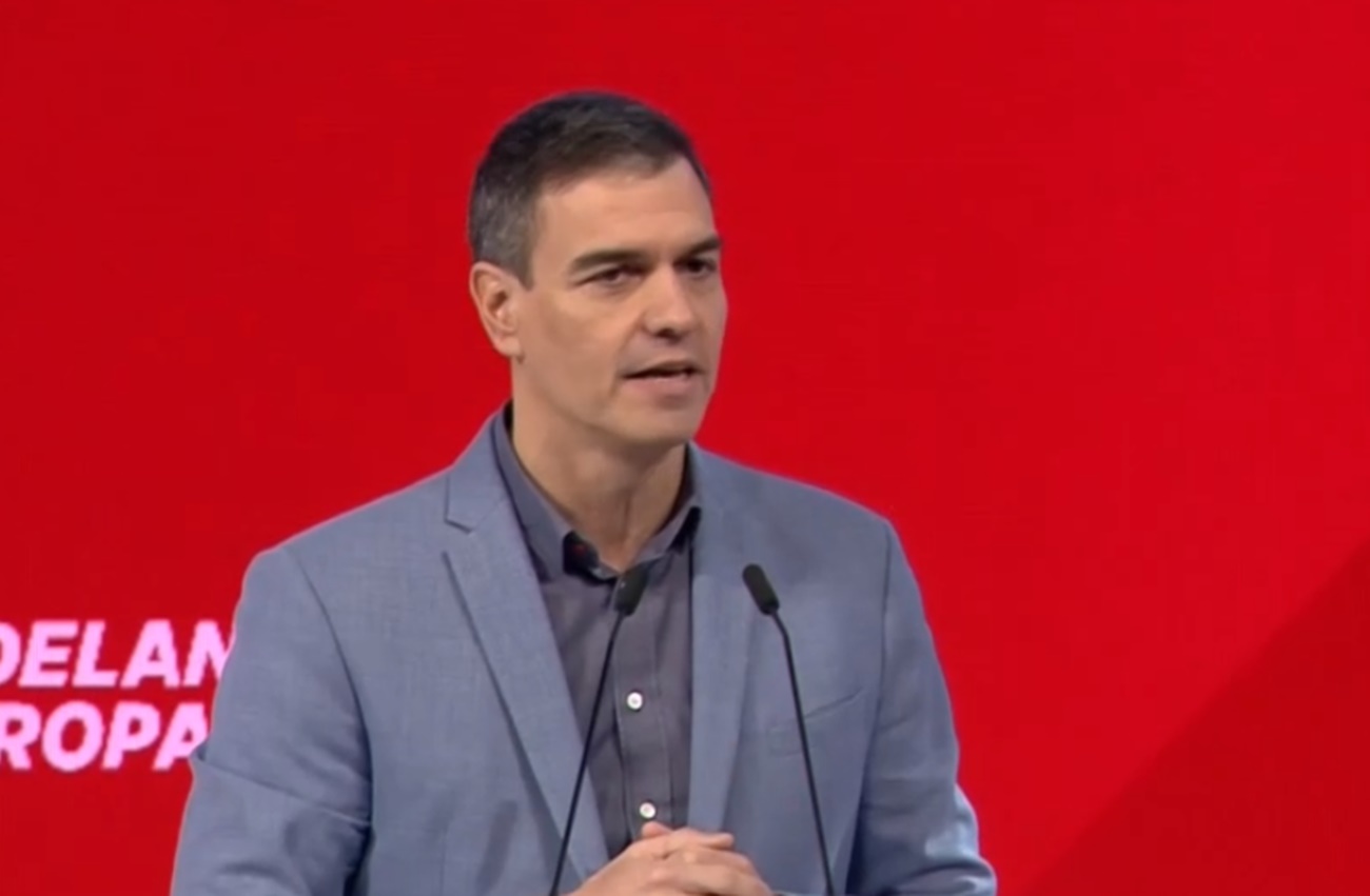 Pedro Sánchez interviene en el Congreso del Partido Socialista Europeo