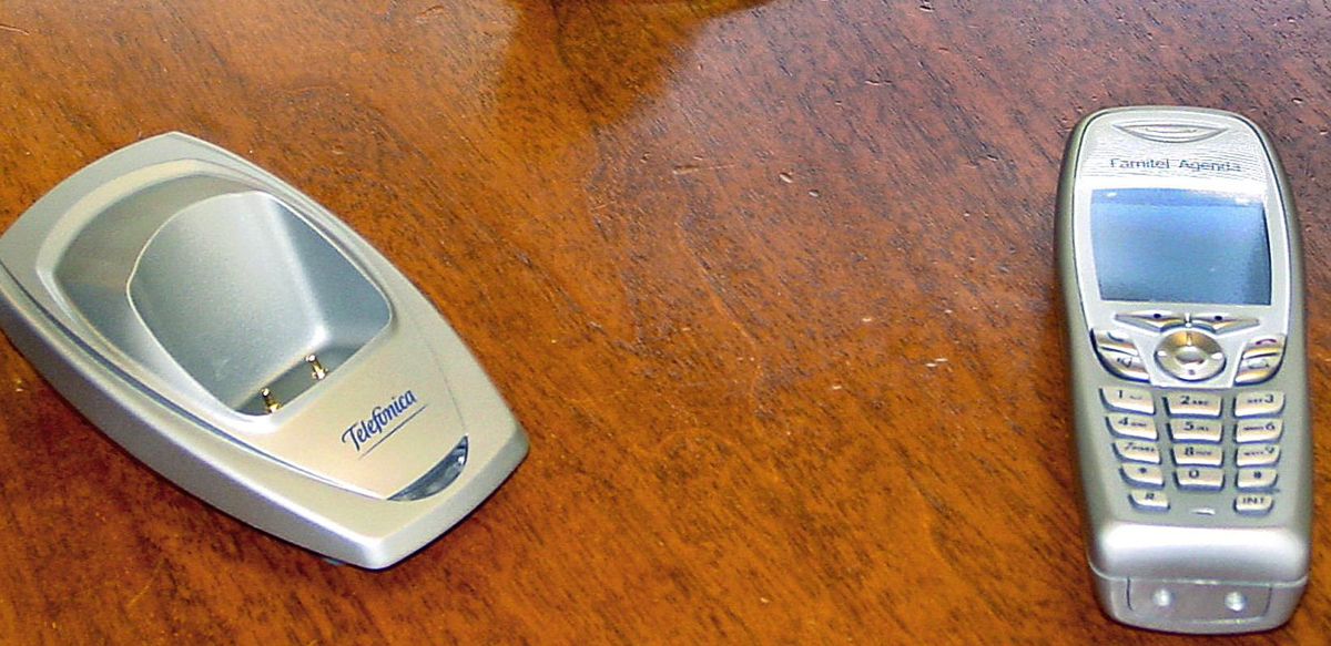 Imagen de archivo de un teléfono fijo Imagen de archivo de un teléfono fijo