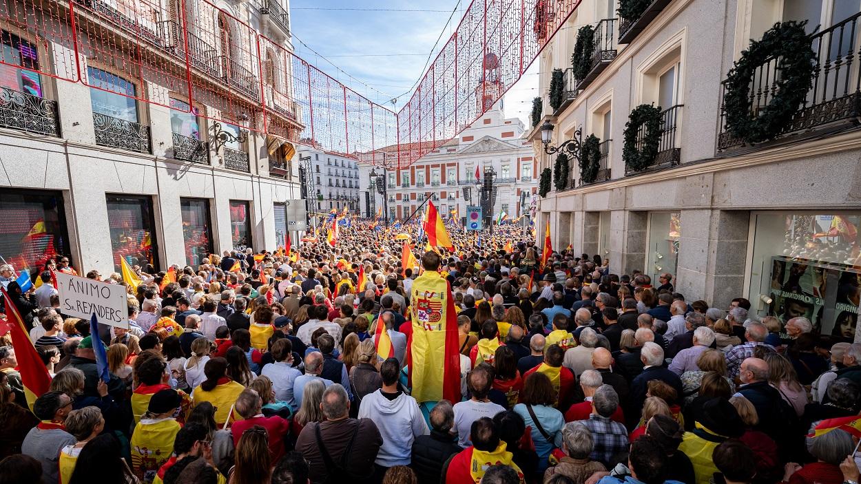 Las manifestaciones contra la amnistía, en números