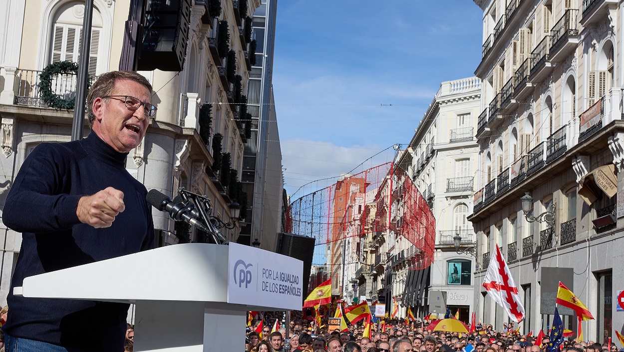 Feijóo enfurece tras la inminente investidura de Sánchez. EP