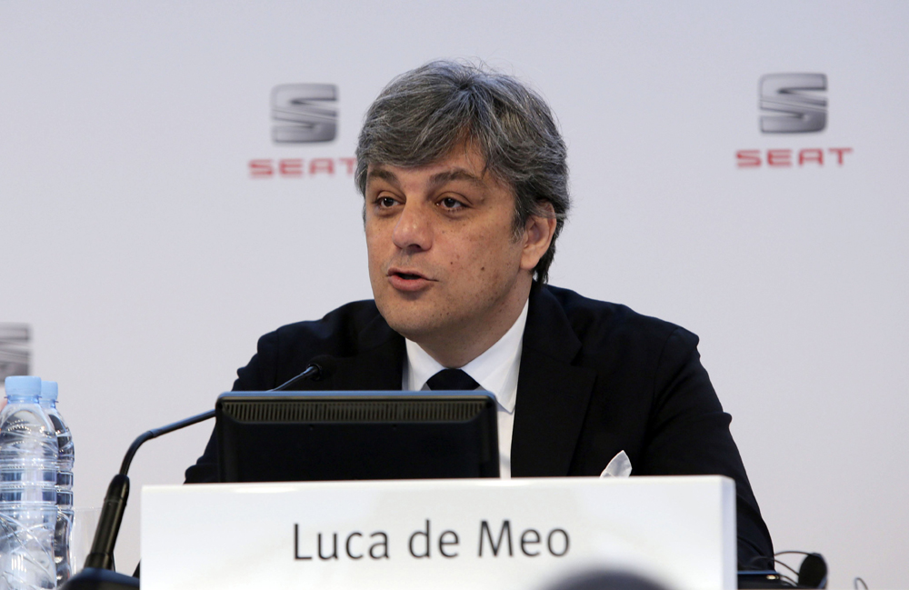 El presidente de Seat, Luca de Meo, durante la presentación de los resultados de 2015 El presidente de Seat, Luca de Meo, durante la presentación de los resultados de 2015