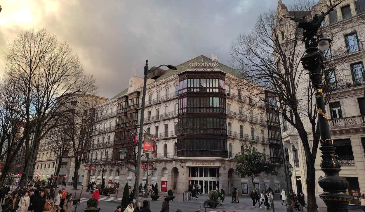 Sede  de Kutxabank en Bilbao. EP