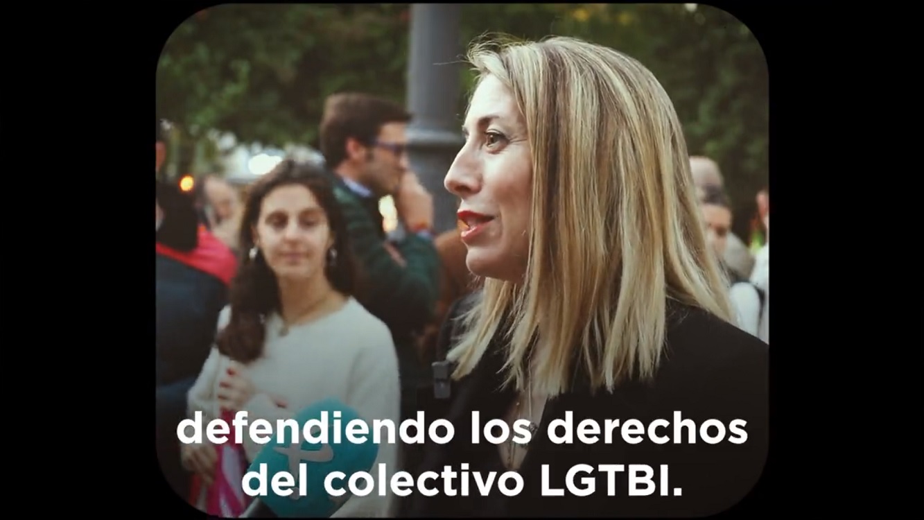 María Guardiola defiende los derechos LGTBI. 