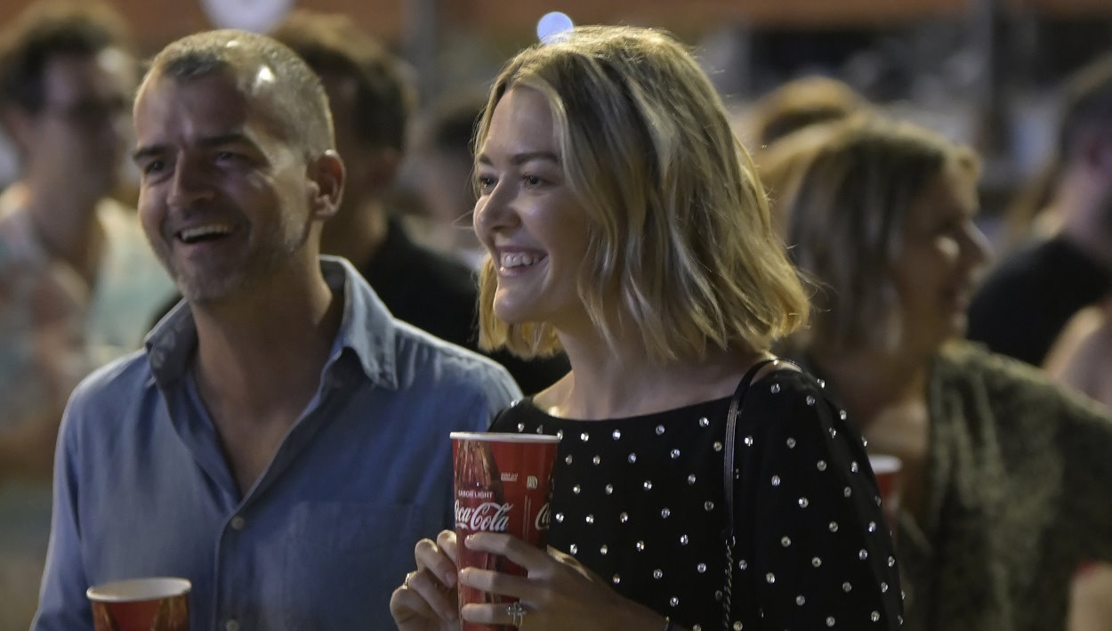 Marta Ortega, presidenta de Inditex, en el concierto de Rosalía. EP