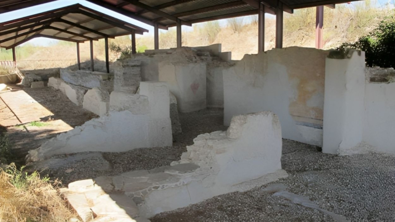 Yacimiento romano de los Cinco Caños descubierto en el pueblo de Coca (Segovia)