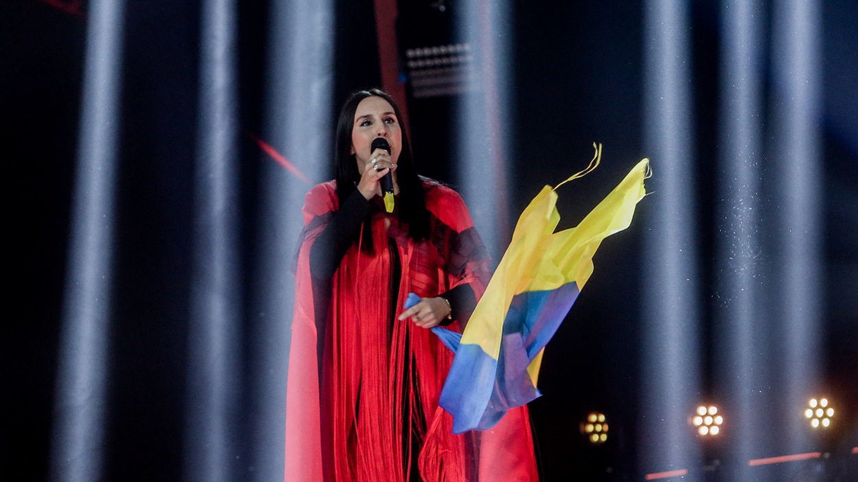 Jamala en su actuación en Eurovisión. EP