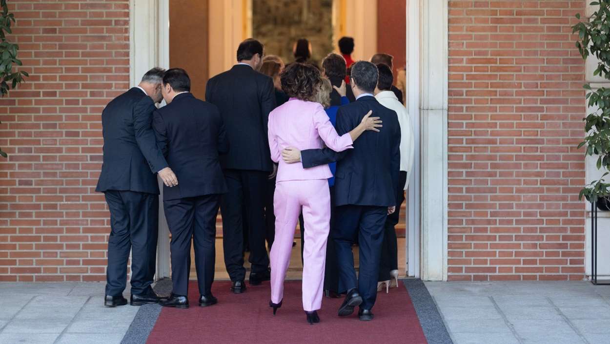 María Jesús Montero, vicepresidenta cuarta y ministra de Hacienda, junto a Félix Bolaños, súper ministro. EP