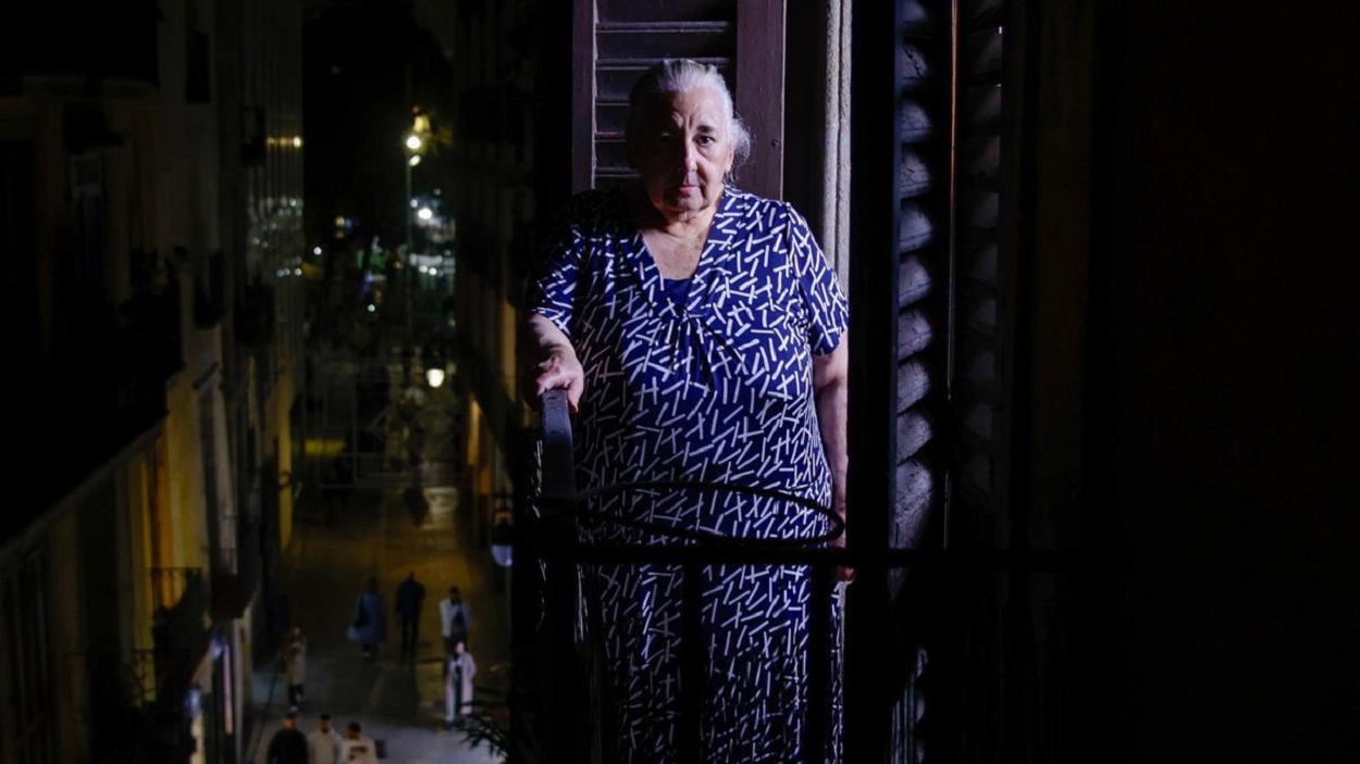 Blanca, una anciana de 78 años, desahuciada por una deuda de 88 euros. Twitter.