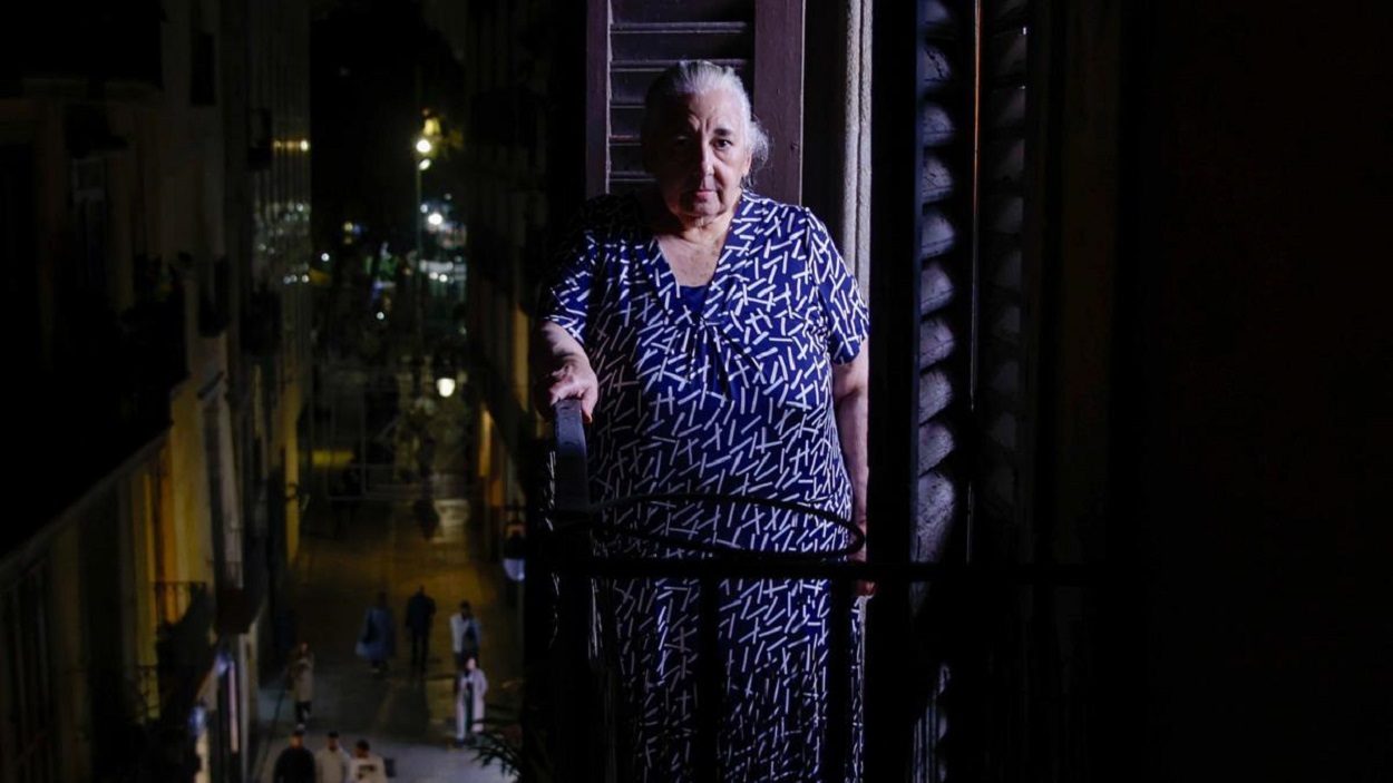 Blanca, una anciana de 78 años, desahuciada por una deuda de 88 euros. Twitter.