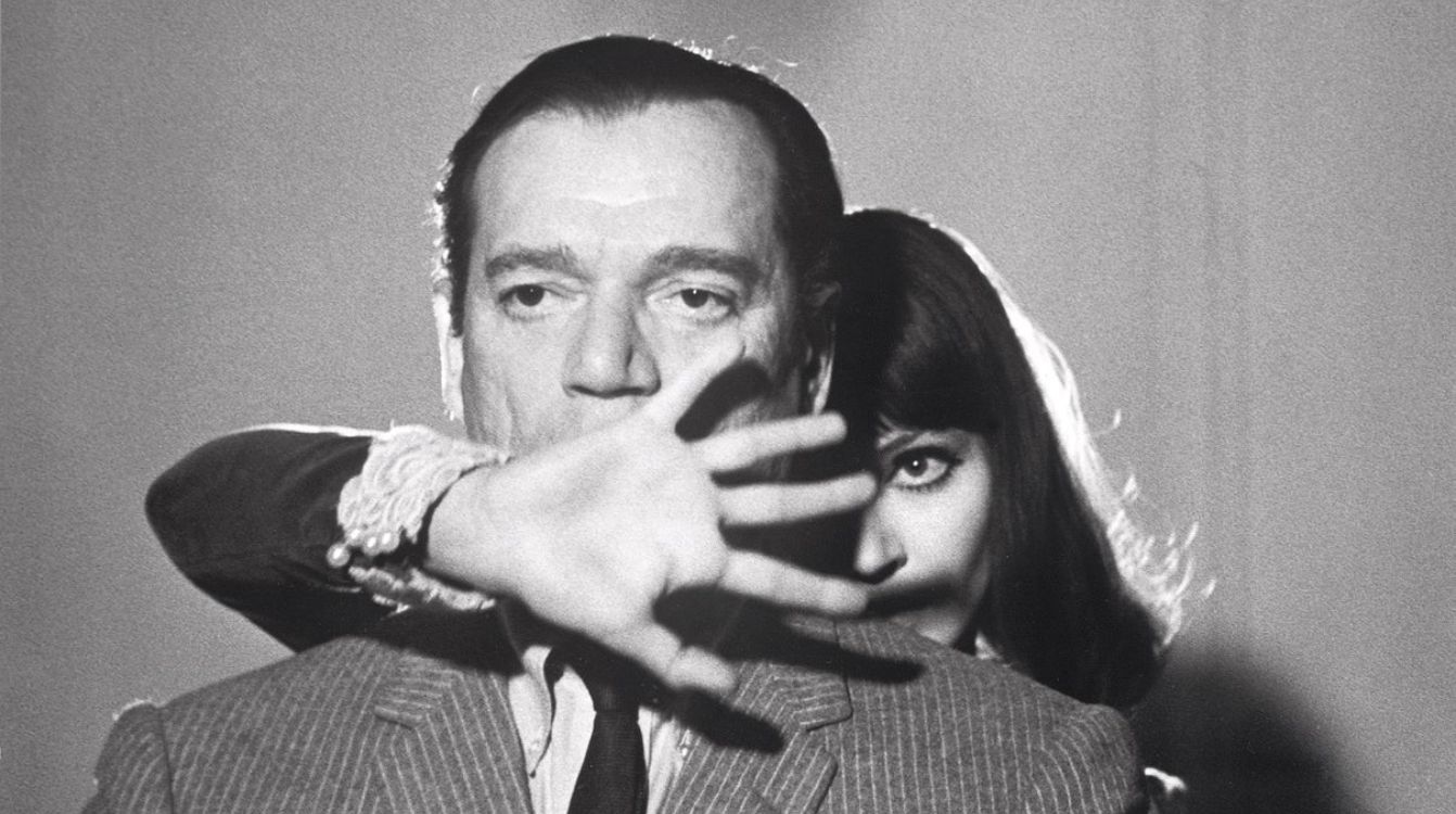 Eddie Constantine y Anna Karina en Lenny contra Alphaville, 1966. Foto Georges Pierre L Pierre de Geyer coll