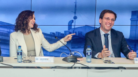 Isabel Díaz Ayuso, presidenta de la Comunidad de Madrid y José Luis Martínez Almeida, alcalde de Madrid. EP