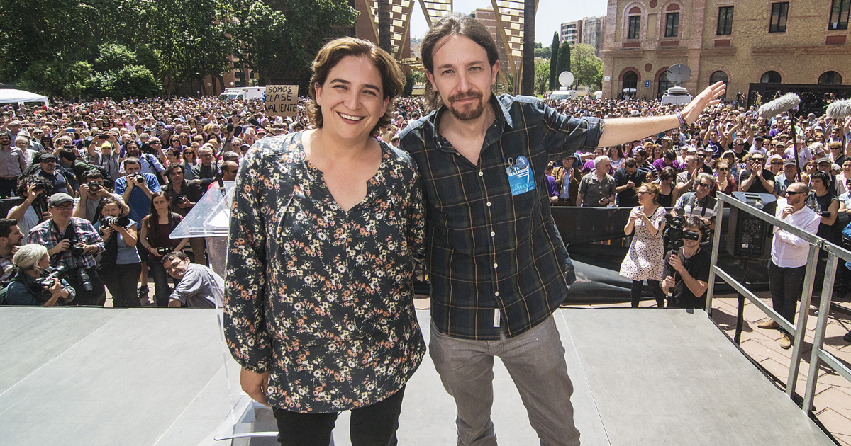 Ada Colau y Pablo Iglesias