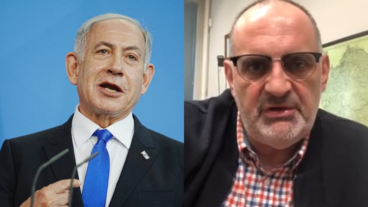El primer ministro de Israel, Benjamín Netanyahu (izquierda), y el periodista Antón Losada. Elaboración propia / archivo.