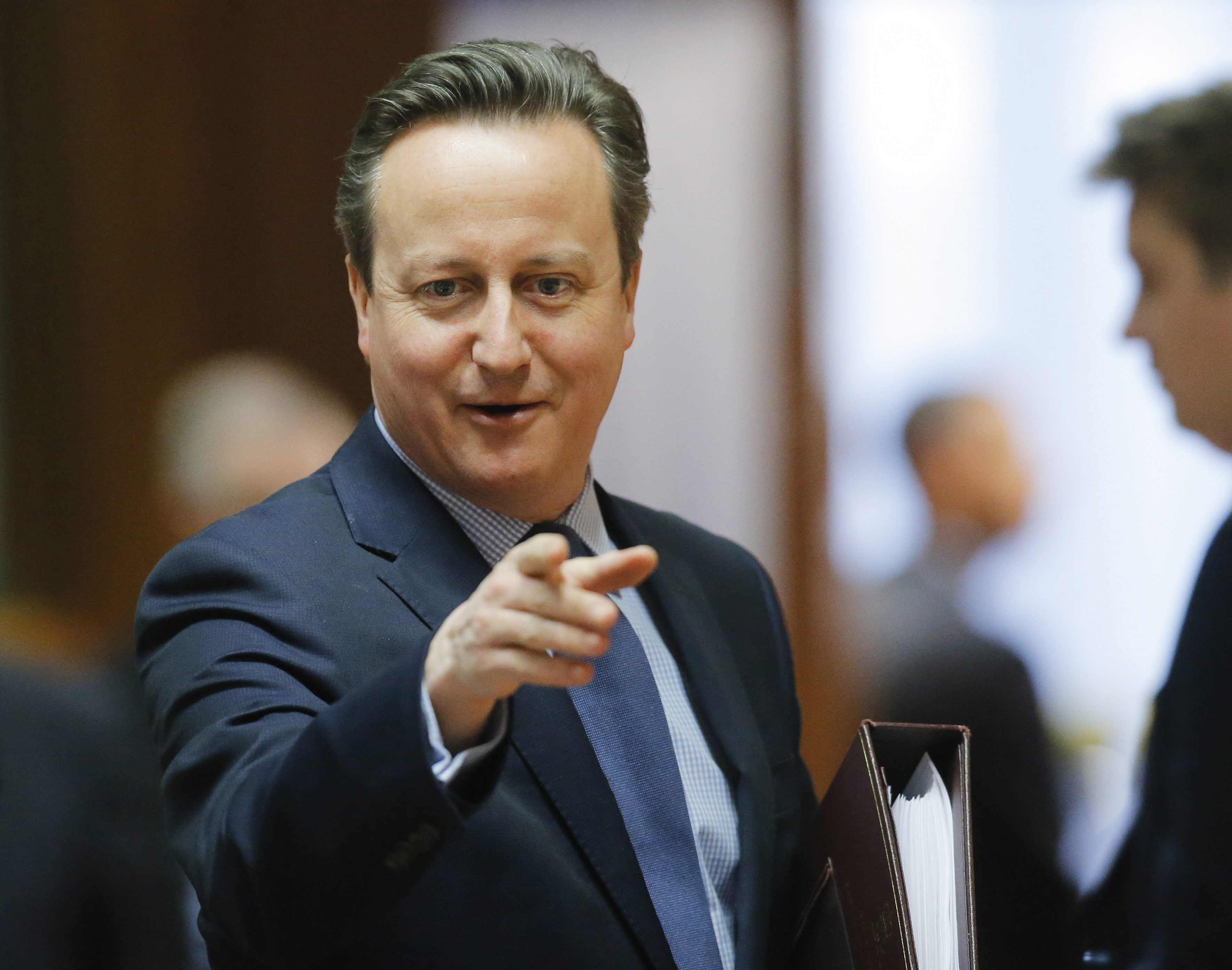 El primer ministro británico, David Cameron, durante la Cumbre de líderes de la Unión Europea celebrada en Bruselas, Bélgica