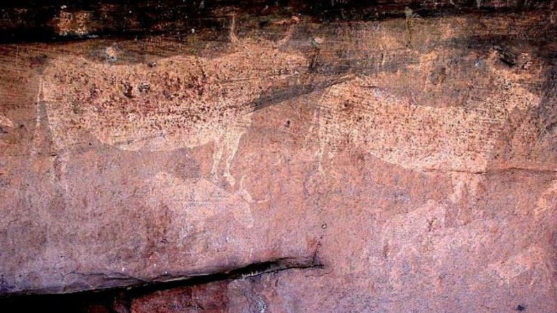 Pinturas rupestres del Parque Cultural de Albarracín, ubicado en Teruel. Ayuntamiento de Albarracín