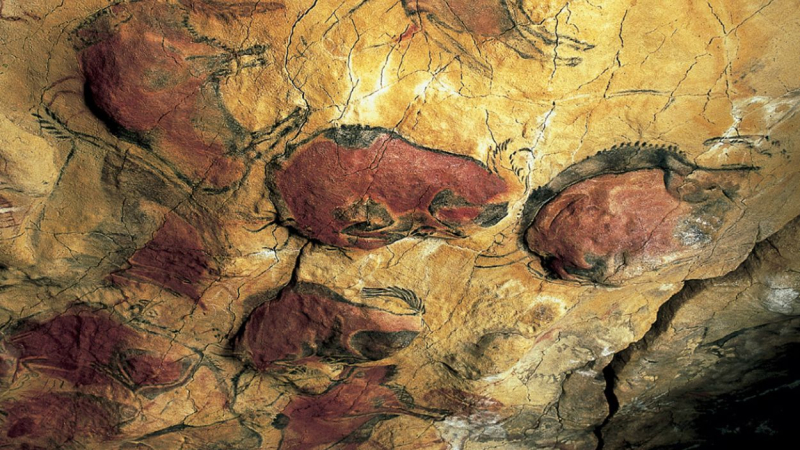 Pinturas rupestres de la cueva de Altamira. Ayuntamiento de Santillana del Mar
