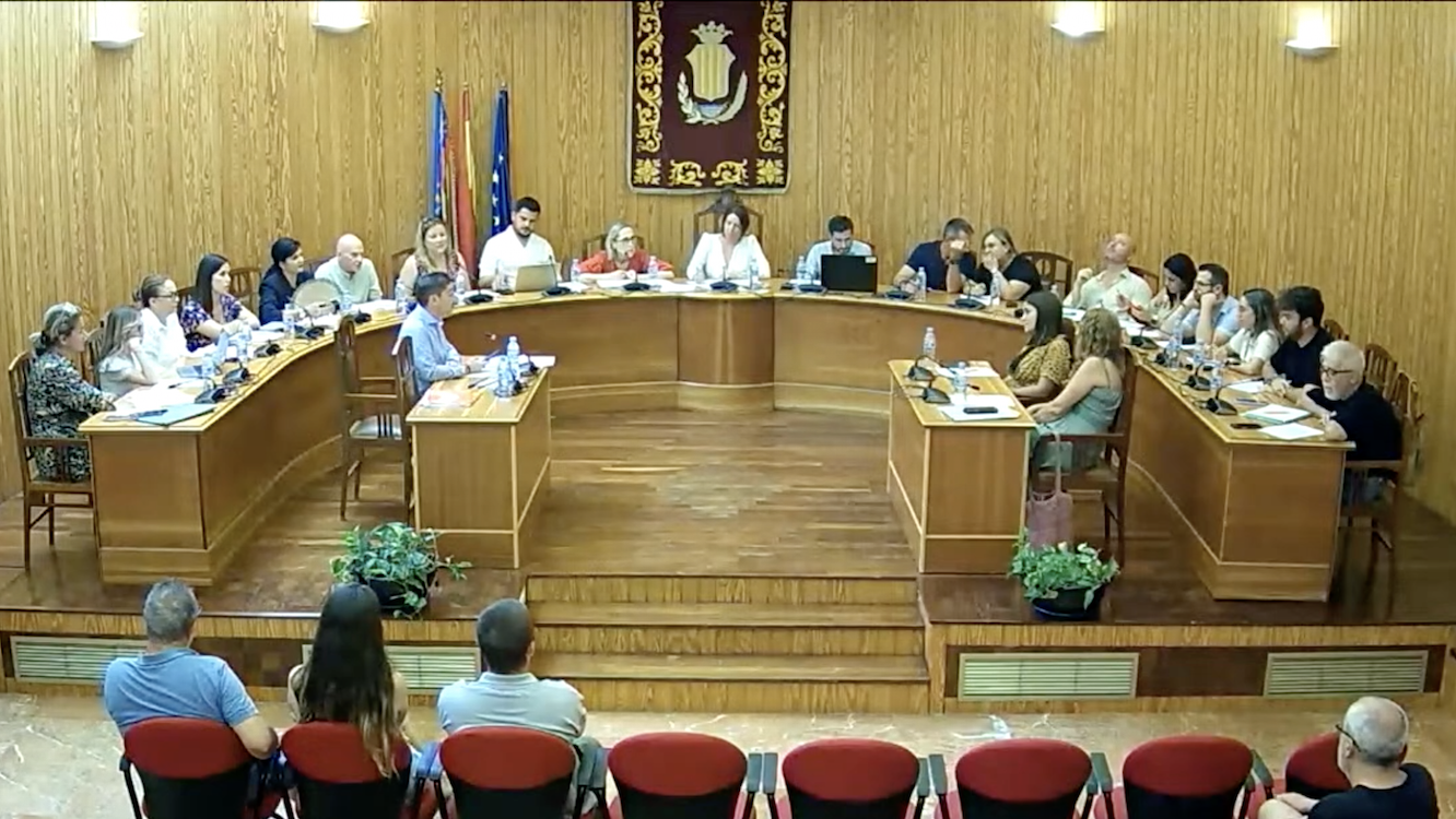Pleno del Ayuntamiendo de Moncada. EP