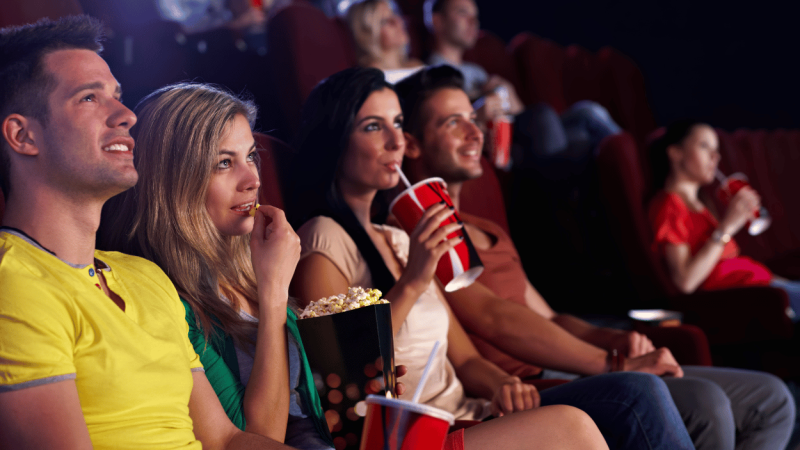 Palomitas y refrescos en el cine