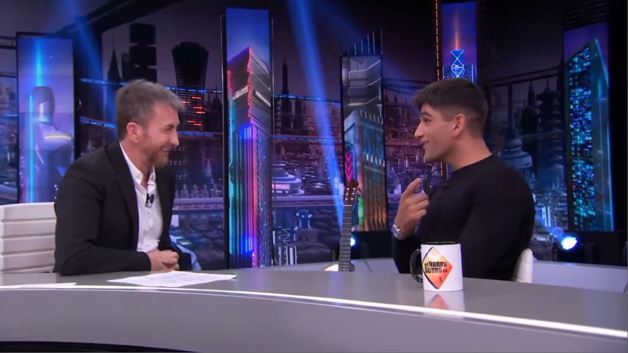 El piloto Jorge Martín en 'El Hormiguero'. Antena 3.