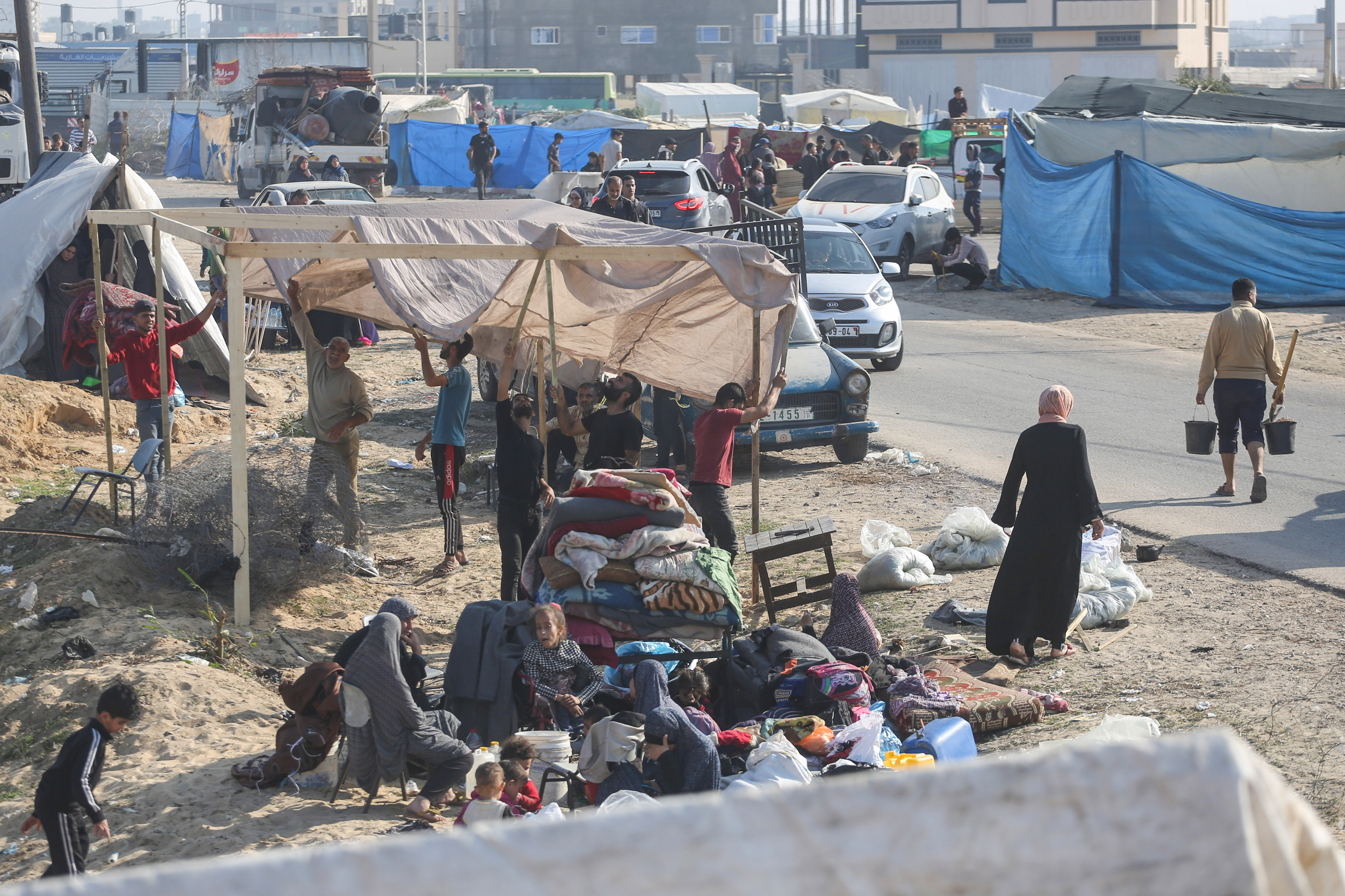 Refugiados palestinos en Gaza. EP