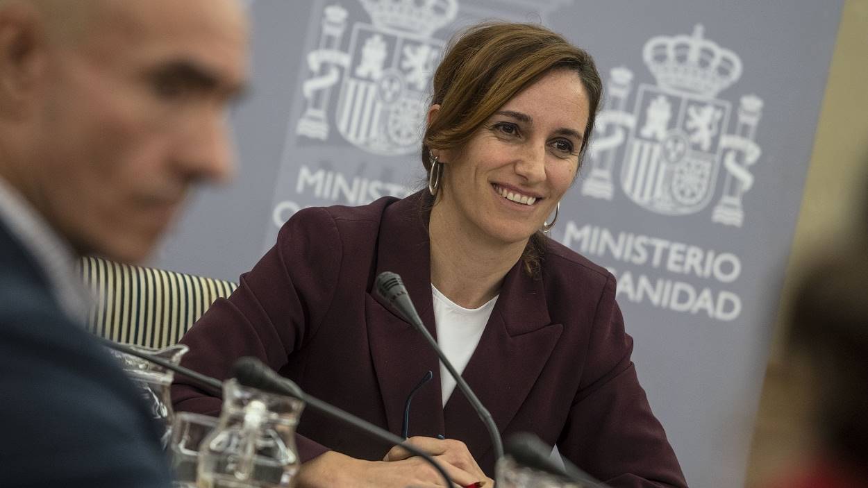 Mónica García, ministra de Sanidad, en el pleno extraordinario del Consejo Interterritorial del Sistema Nacional de Salud. EP