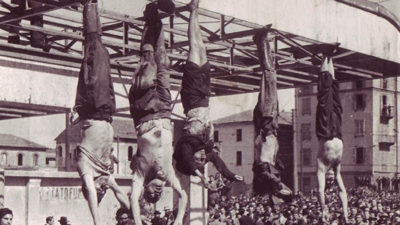 Mussolini fue colgado