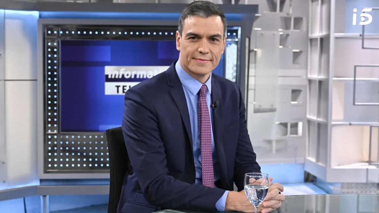 Sánchez en Informativos Telecinco. Telecinco
