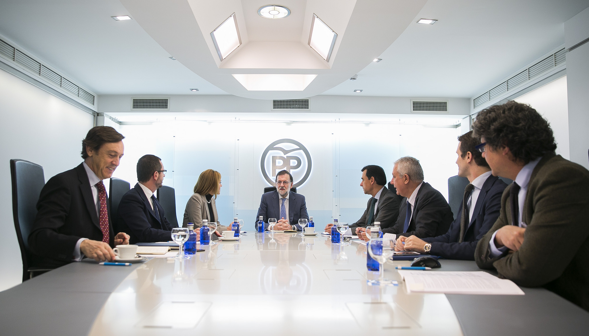Mariano Rajoy presidiendo la reunión del Comité de Dirección del PP.