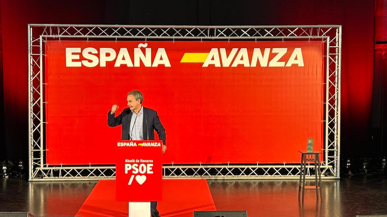 José Luis Rodríguez Zapatero en Alcalá de Henares. EP