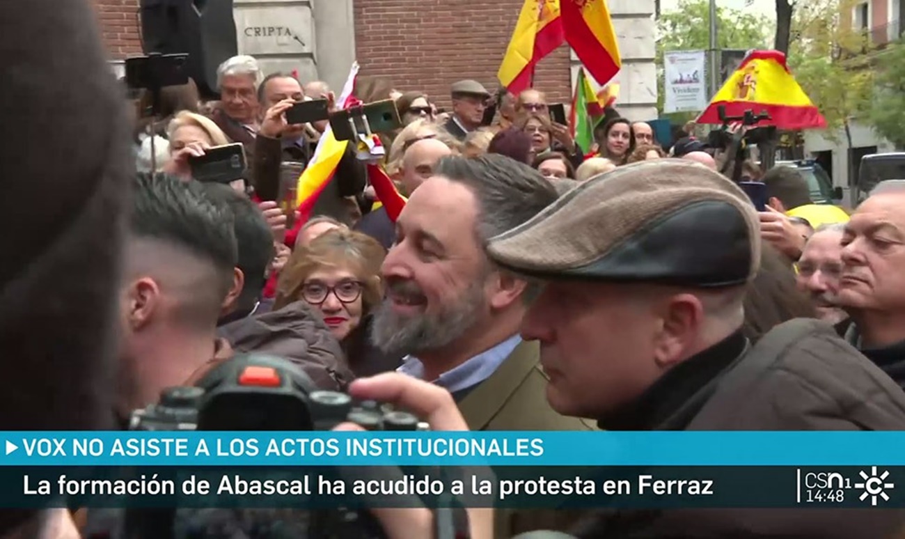 Imagen de una información de Canal Sur sobre Vox