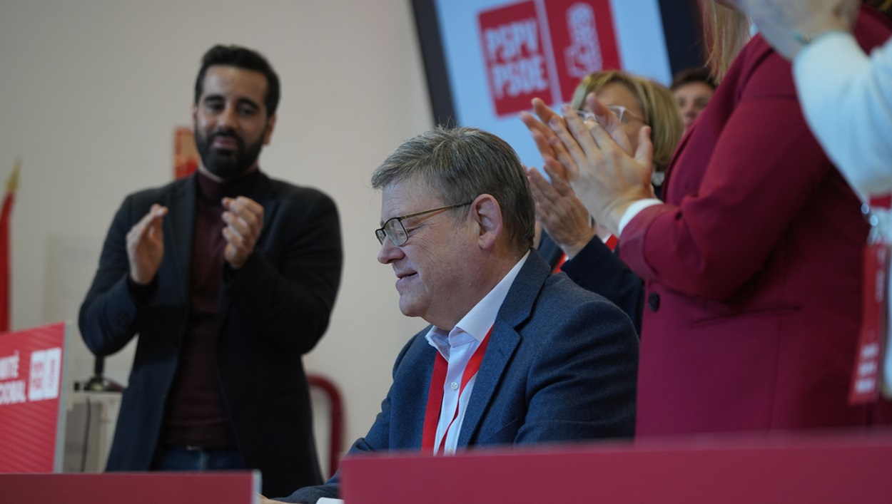 El secretario general del PSPV-PSOE, Ximo Puig, durante el Comité Nacional de los socialistas valencianos. EP.
